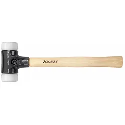 Wiha Schonhammer Safety sehr hart/sehr hart mit Hickory-Holzstiel, Rund-Schlagkopf 80L mm