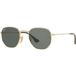 Ray-Ban Hexagonal Flat Lenses RB3548N 001 51-21 gold/green classic