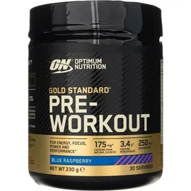 Optimum Nutrition Gold Standard Pre-Workout Blue Raspberry Pulver 330 g