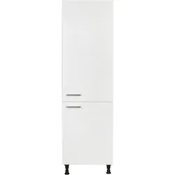 Kühlmodul NOBILIA ""Touch", für ein Kühl- und Gefrierschrank, Ausrichtung wählbar", front: alpinweiß supermatt, korpus: alpinweiß, B:60cm H:216,6cm T:58,3cm, Schränke, vormontiert, Ausrichtung wählbar, Breite/Höhe: 60/216,6 cm