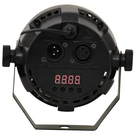 Ibiza PAR-MINI-RGB3 - PAR-Scheinwerfer mit 12 RGB-LEDs mit je 3 W 3-IN-1 mit Strobe-Effekt - Schwarz