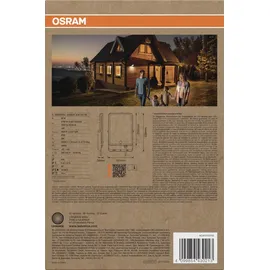 Osram Außenleuchte Aluminium, Glas 23,8 cm inkl. Bewegungsmelder schwarz