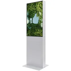 Digitale Infostele Trendline, 43" 4K UHD, weiss, doppelseitig - Digital Signage Made in EU