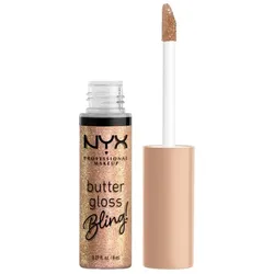 NYX Professional Makeup Butter Gloss Lipgloss 01 - BRING THE BLING 8 ml Hellbraun 