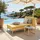 Oviala Chaiselongue modulare Gartenmöbel gelb
