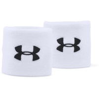 Under Armour Unisex UA Performance Wristband, 2er-Pack schweißableitendes Fitnessband, flexibles Schweißband mit Logo