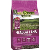 Wildborn Meadow Lamb 1 x 12 kg | Hundefutter getreidefrei für Erwachsene Hunde mit frischem Lammfleisch | Hund Hundefutter getreidefrei | Made in Germany