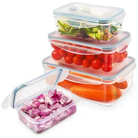 yashe Frischhaltedose transparent 1 l 4-teiliges Set