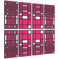 Platino24 Wandpaneel MANHATTAN rosa 8 St. 200 x 200