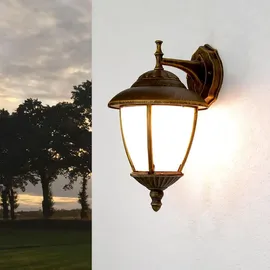 Rabalux Außenwandleuchte Metall 37,0 cm E27 dimmbar IP43 gold-weiß