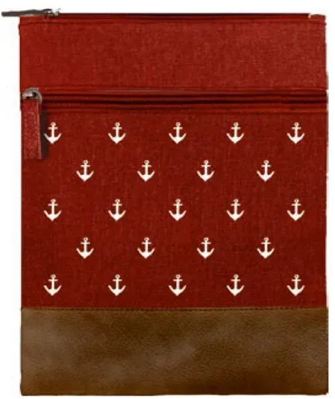 Canvas Crossbag 042 (Anker rot)