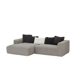 Sofa.de Eckcouch Flachgewebe Grau