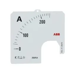 ABB SCL-A1-250/72 Amperemeter Skale Stromwandleranschluss 250/5A 2CSG112249R5011 SCLA125072