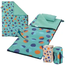 Skandika Deckenschlafsack Sovro Lite | Leichter Schlafsack Outdoor für Erwachsene, 150g/m2 Füllung, 3 Jahreszeiten, als Doppelschlafsack nutzbar, Camping Schlafsäcke mit Kissen