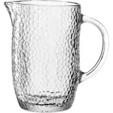 LEONARDO Krug, 1 Stück, spülmaschinenfester Krug, moderner Saftkrug, hochwertige Struktur, Getränke-Krug aus Glas, harmonisch & lebensmittelecht, Höhe 18,6 cm, transparent, 053344