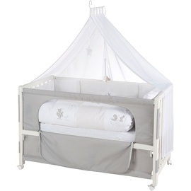 roba Room Bed Beistellbett weiß inkl. Komplettset fox & bunny