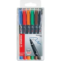 Stabilo OHPen universal permanent F sortiert, 6er-Set (842/46#6)