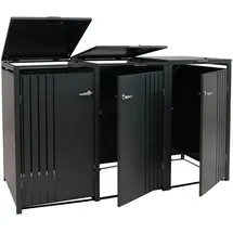 Proregal Mülltonnenverkleidung 122 x 200 x 84 cm anthrazit