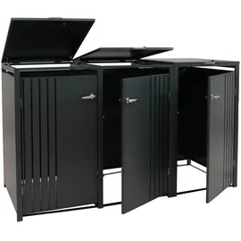 Proregal Mülltonnenverkleidung 122 x 200 x 84 cm anthrazit