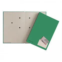 Pagna 24205-03, Präsentationsmappe, A4, Karton, Papier, Grün, Satin, Porträt
