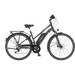 FISCHER Damen Trekking E-Bike VIATOR 2.0 anthrazit matt 28 Zoll RH 44 cm 422 Wh 44