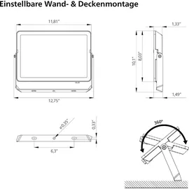 Philips Flutlicht Projectline 100 W 3.000 K IP65