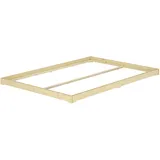 Erst-Holz Futonbett 160x200 platzsparend extra niedriges Loftbett Fichte geölt V-60.47-16 Rollrost inkl.
