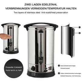 feel2home Einkochautomat 22 l Silber