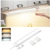 GBLY Unterbauleuchte Küche - 30CM Unterschrank Beleuchtung mit Bewegungsmelder USB 1500mAh Aufladbar Schranklicht Dimmbar 3 Farbtemperatur Schrankleuchte für Cabinet