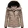Navahoo Damen, Winterjacke mit Kapuze und abnehmbaren Kunstfell-Kragen Sag ja XIV Taupe Grey Gr. L - L