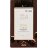 Korres Arganöl Haarcoloration 4.77 dark chocolate 145 ml