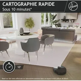 Hoover HG4 Saugroboter mit Wischfunktion Schwarz