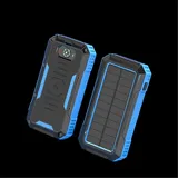 SIGN Solar Powerbank with Wireless Charging, 20000mAh - Blue (20000 mAh), Powerbank, Blau