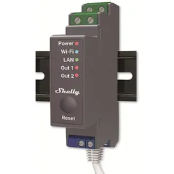 SHELLY WLAN-Schaltaktor Pro 2, 25 A, LAN-Anschluss, Bluetooth