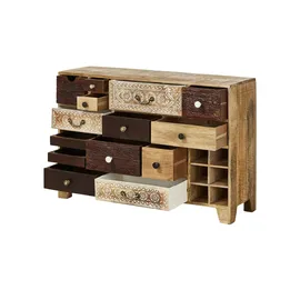 Möbel Kraft Sideboard 114 x 80 x 39 cm Mehrfarbig