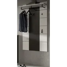 inn.furn Garderobenpaneel Cooper 80 x 141 cm Weiß/Grau