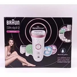 Braun Silk-épil 9 SkinSpa SensoSmart-Set 9/990 weiss/rosegold