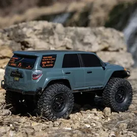 Axial R/C Axial SCX24 Toyota 4Runner 1/24 4WD RTR - offiziell lizenzierter Micro‐Crawler mit Spektrum SLT2, 350 mAh LiPo Akku & USB‐Ladegerät, Grey