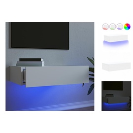 vidaXL TV-Schrank mit LED-Leuchten Weiß 60x35x15,5 cm