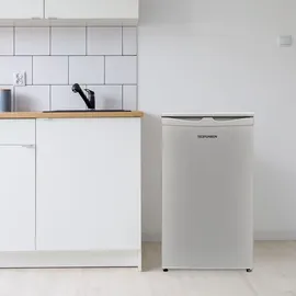 Telefunken CF-32-152-S Kühlschrank (82 l, 838 mm hoch, Silber)