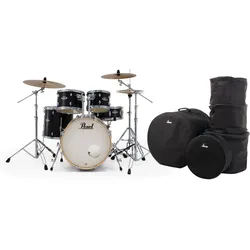 Pearl Export EXX705NBR/C31 Drumkit Jet Black Set mit Taschen