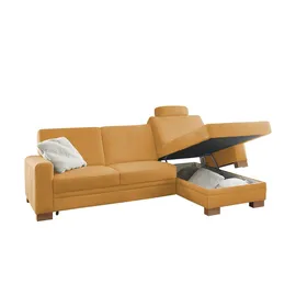 meinSofa Eckcouch Mikrofaser 2-Sitzer Gelb