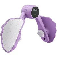 Baoblaze Beckenbodentrainer mit intelligenter Zählung, Beinpresse, Oberschenkel-Toner-Trainingsgerät, Violett