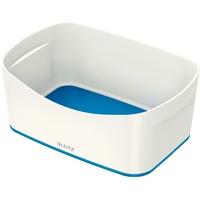 Leitz MyBox, Aufbewahrungsschale, Blickdicht, Weiß/Blau Metallic, Kunststoff, 52574036