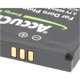 AccuCell Akku für Doro PhoneEasy 520 Akku DBF-800A, DBF-800B, DBF-800C, DBF-800D, DBF-800E 43,7x39,6x5,5mm
