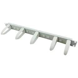 VALUE 19" Cable Management plate - Kabelführungsplatte für Schaltschrank - Grau