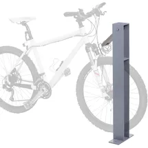 MCW Fahrradbügel MCW-G20, Fahrradständer Anlehnbügel, verzinkter Stahl Outdoor-pulverbeschichtet 96x24x10cm grau