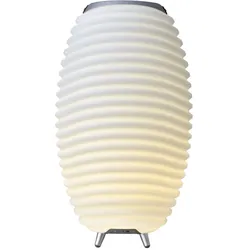 KOODUU LED Stehlampe "Synergy 65", weiß, Ø 41,00cm H: 71,50cm, Lampen, Hygge-Design, Bluetooth Lautsprecher, Sektkühler, TWS Stereo Sound