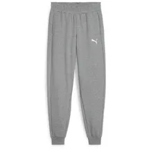 Puma teamGOAL Casuals Jogginghose Jungen 33 medium gray heather/white 152