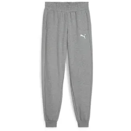 Puma teamGOAL Casuals Jogginghose Jungen 33 medium gray heather/white 152